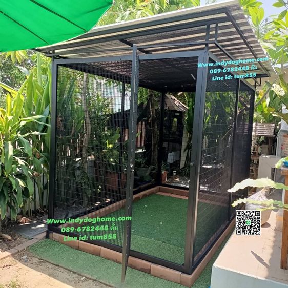 บ้านสุนัข บ้านแมว กรงนกทุกขนาด ทุกแบบราคาส่ง งานสวย วัสดุแข็งแรง ทำสร้างทุกขนาด รั่วกั้นสุนัข คอก และอื่นๆ เหล็ก สแตนเลส บ้านเณ่อร่า รูปที่ 14