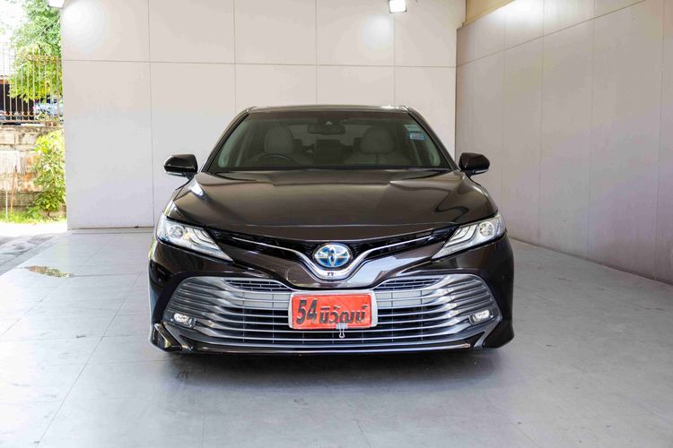 Toyota Camry 2019 2.5 HV Premium Sedan ไฮบริด ไม่ติดแก๊ส เกียร์อัตโนมัติ ดำ รูปที่ 2