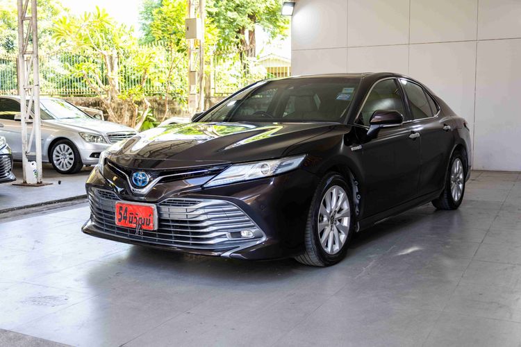 Toyota Camry 2019 2.5 HV Premium Sedan ไฮบริด ไม่ติดแก๊ส เกียร์อัตโนมัติ ดำ รูปที่ 3