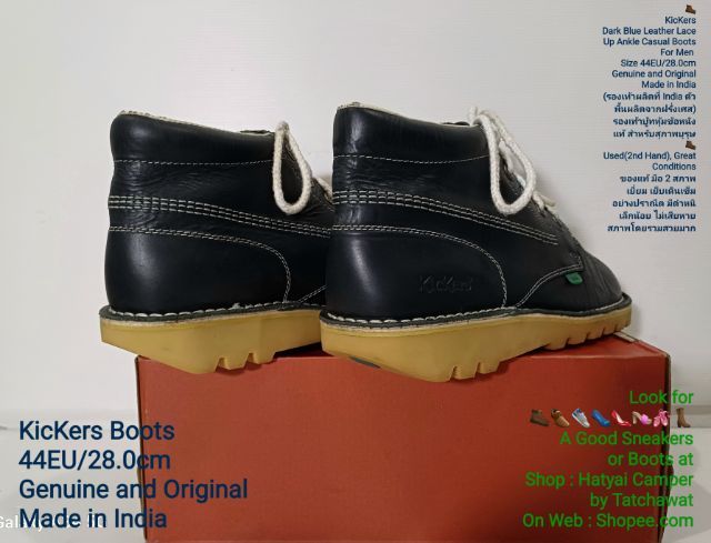 KicKers Boots, Men's 44EU(28.0cm) Original ของแท้ มือ 2 สภาพเยี่ยม, รองเท้า KicKers หนังแท้ พื้นเต็ม มีตำหนิเล็กน้อยตามรูปและรายละเอียด รูปที่ 11