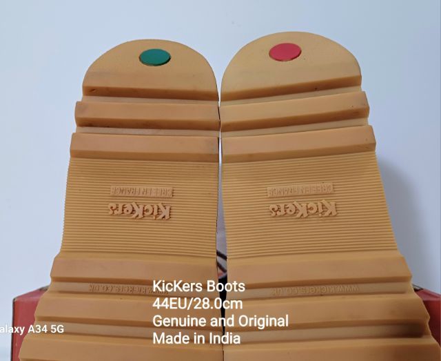 KicKers Boots, Men's 44EU(28.0cm) Original ของแท้ มือ 2 สภาพเยี่ยม, รองเท้า KicKers หนังแท้ พื้นเต็ม มีตำหนิเล็กน้อยตามรูปและรายละเอียด รูปที่ 9
