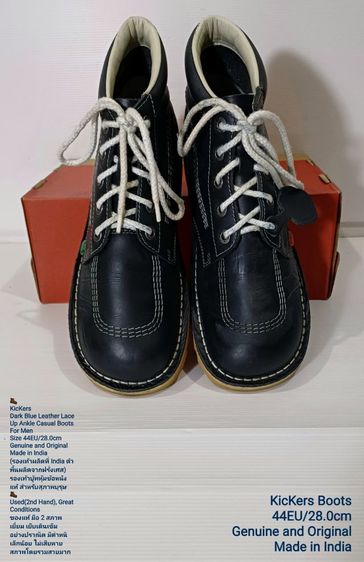 KicKers Boots, Men's 44EU(28.0cm) Original ของแท้ มือ 2 สภาพเยี่ยม, รองเท้า KicKers หนังแท้ พื้นเต็ม มีตำหนิเล็กน้อยตามรูปและรายละเอียด รูปที่ 2