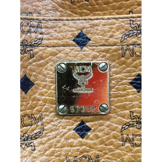 MCM Visetos Tote Bag Camel หนังสัตว์  กระเป๋าโท้ต MCM Shoppers ของแท้  รูปที่ 3