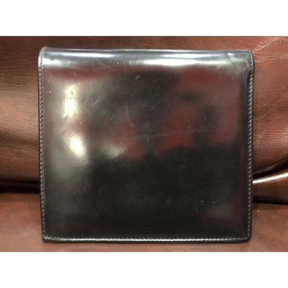 กระเป๋าสตางค์ใบสั้นGUCCI Wallet Leather สีดำ Auth 50289 รับประกันแท้  รูปที่ 2