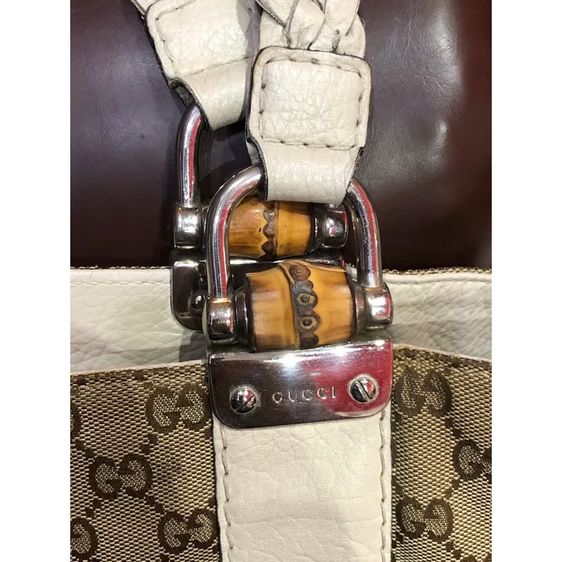 กระเป๋าหิ้ว Gucci Bamboo Bar GG Monogram รับประกันของแท้ รูปที่ 7