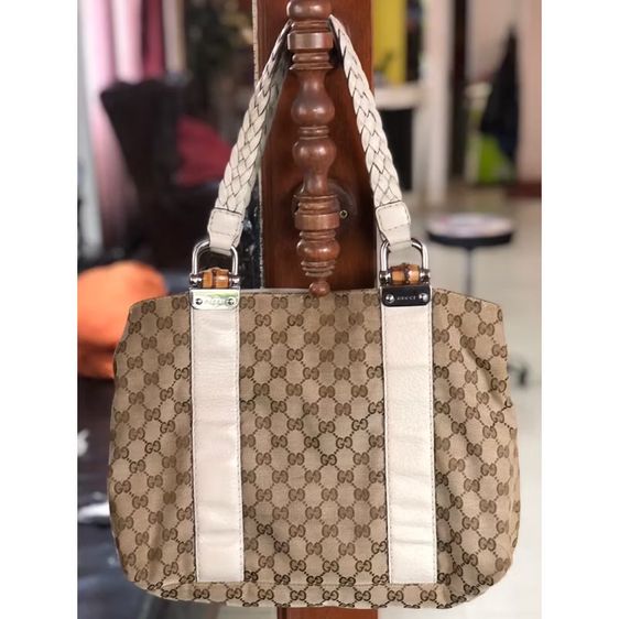 กระเป๋าหิ้ว Gucci Bamboo Bar GG Monogram รับประกันของแท้ รูปที่ 2