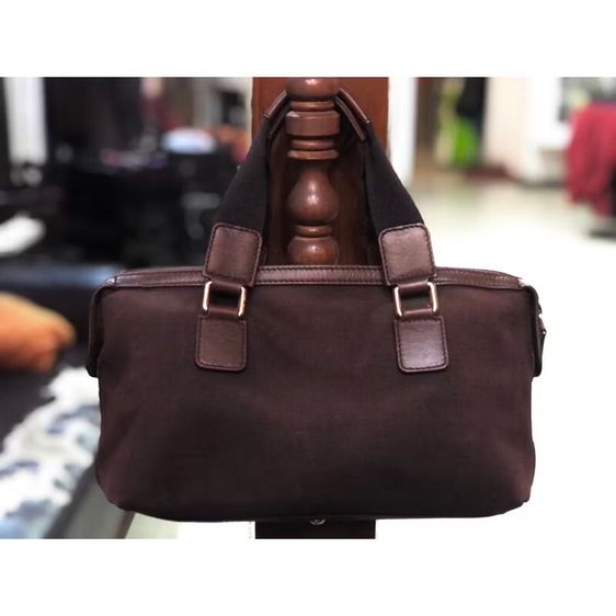กระเป๋ากุชชี่บอสตันใบเล็ก กระเป๋าถือGucci Top Handle 12”แคนวาสสีน้ำตาล รับประกันของแท้ รูปที่ 2