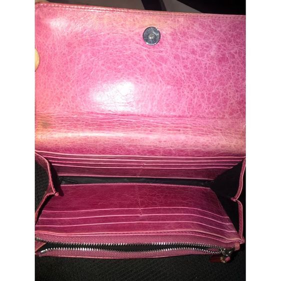 Balenciagaกระเป๋าสตางค์ใบยาวManager Ianto Coveredสีชมพูหมายเลขรุ่น 233590 ของแท้ ม่แท้ยินดีคืนเงิน รูปที่ 8