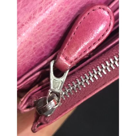 Balenciagaกระเป๋าสตางค์ใบยาวManager Ianto Coveredสีชมพูหมายเลขรุ่น 233590 ของแท้ ม่แท้ยินดีคืนเงิน รูปที่ 7