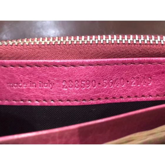 Balenciagaกระเป๋าสตางค์ใบยาวManager Ianto Coveredสีชมพูหมายเลขรุ่น 233590 ของแท้ ม่แท้ยินดีคืนเงิน รูปที่ 6