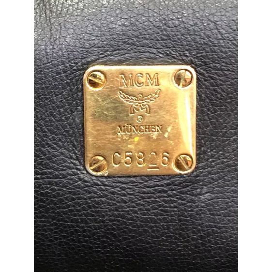 กระเป๋าหนัง mcm สีดำ ทรงปาปิลอน ของแท้ รับประกัน รูปที่ 3