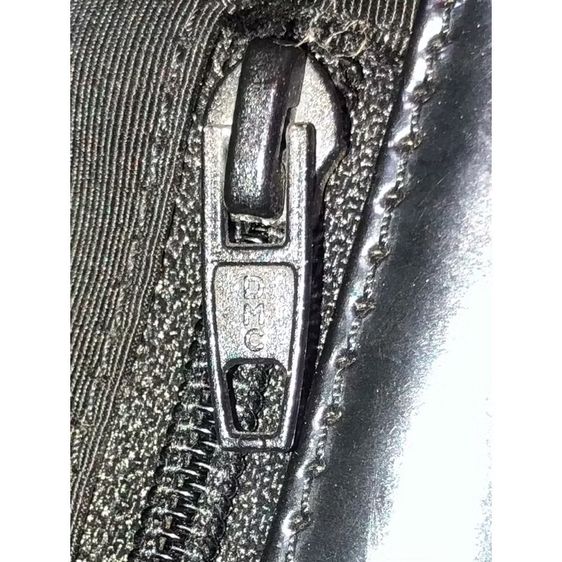 Yves Saint Laurent Rive Gauche กระเป๋าสะพายหนังสิทธิบัตรสีดำ งานวินเทจ ของแท้ รูปที่ 4