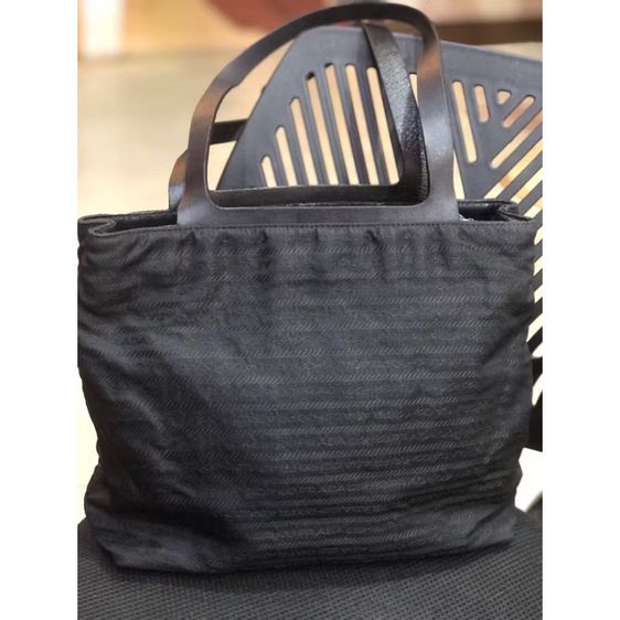 Prada Shopper Inside-Out สีดำกระเป๋าโท้ตเล็ก Prada วินเทจ ของแท้ 
