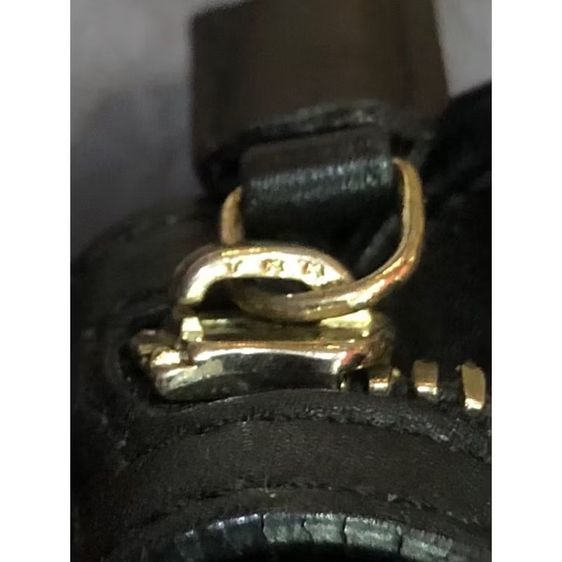 Salvatore Ferragamo กระเป๋าโท้ทหนังสีดำ Gancini รับประกันของแท้ รูปที่ 7