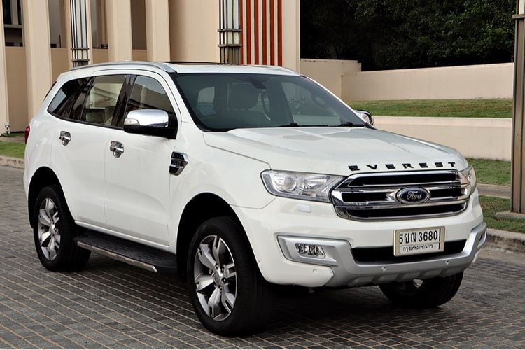 Ford Everest 2016 3.2 Titanium Plus 4WD Utility-car ดีเซล ไม่ติดแก๊ส เกียร์อัตโนมัติ ขาว รูปที่ 3