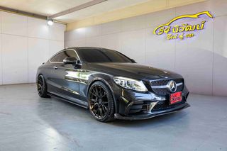 MERCEDES BENZ C200 COUPE AMG DYNAMIC 2.0 W205 FACELIFT 9G-TRONIC R-BEIJ 2019 จด 2021 เทาดำ AT