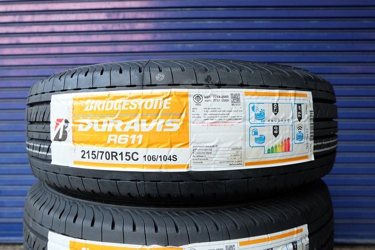 ยางใหม่ Bridgestone รุ่น Duravis R611 ขนาด 215 70R15 ปี25 รูปที่ 2