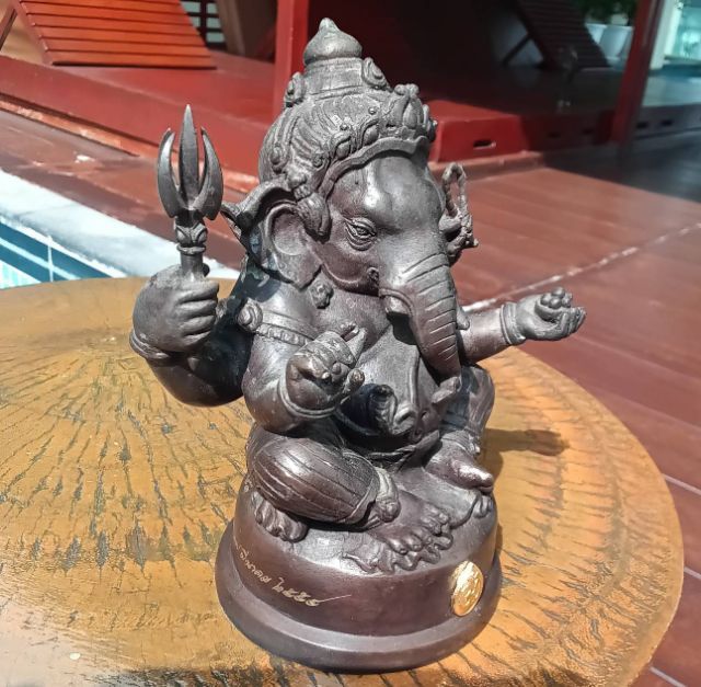 พระพิฆเนศ 100ปี กรมศิลปากร พศ.๒๕๕๔ หน้าตัก4นิ้วกว่า หมายเลข ๘๕๓ รูปที่ 13