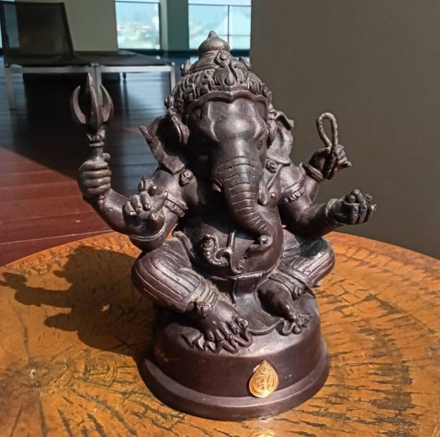 พระพิฆเนศ 100ปี กรมศิลปากร พศ.๒๕๕๔ หน้าตัก4นิ้วกว่า หมายเลข ๘๕๓ รูปที่ 7