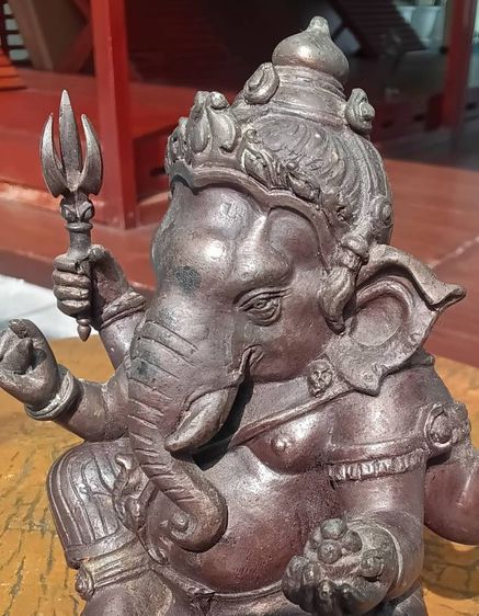 พระพิฆเนศ 100ปี กรมศิลปากร พศ.๒๕๕๔ หน้าตัก4นิ้วกว่า หมายเลข ๘๕๓ รูปที่ 11