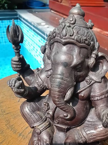 พระพิฆเนศ 100ปี กรมศิลปากร พศ.๒๕๕๔ หน้าตัก4นิ้วกว่า หมายเลข ๘๕๓ รูปที่ 16