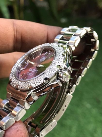 Tag Heuer F1 Quartz Diamond 120 Dark Purple Dail WAC1219(Boy Size)🇨🇭🇨🇭 รูปที่ 8