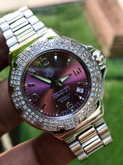 Tag Heuer F1 Quartz Diamond 120 Dark Purple Dail WAC1219(Boy Size)🇨🇭🇨🇭