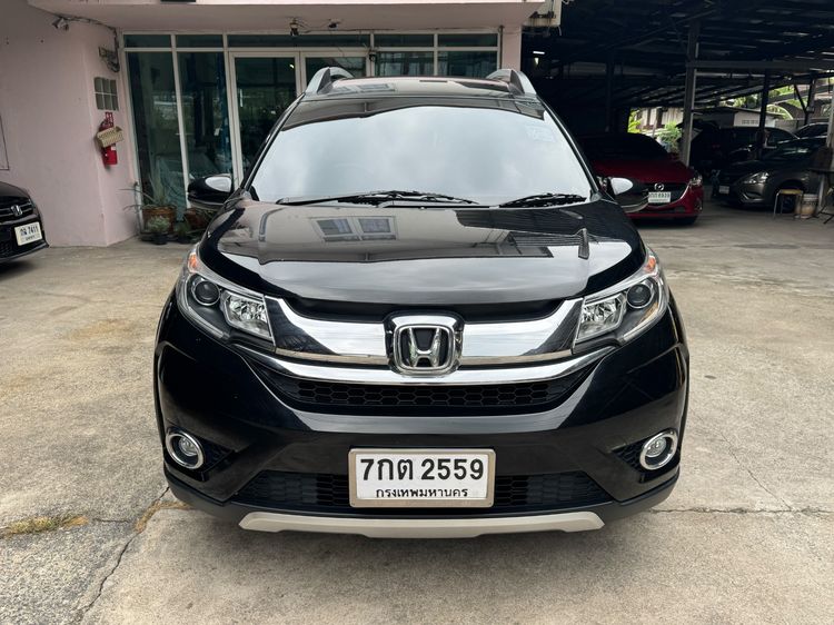 Honda BR-V 2018 1.5 SV Utility-car เบนซิน ไม่ติดแก๊ส เกียร์อัตโนมัติ ดำ รูปที่ 2