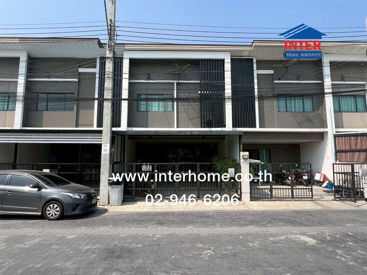 ทาวน์เฮ้าส์ 2 ชั้น 21.1 ตร.ว. หมู่บ้านพาทิโอ บางนา-วงแหวน ซอยกิ่งแก้ว25-1 ถนนกาญจนาภิเษก39 ถนนกิ่งแก้ว บางพลี สมุทรปราการ