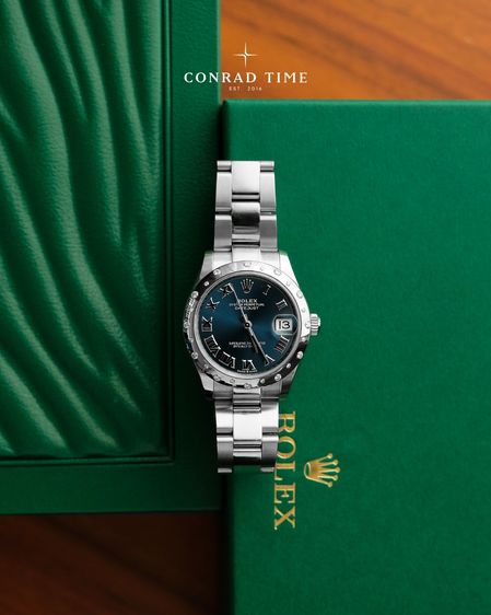 Rolex Datejust 278344RBR Blue Roman Dial White Gold Oyster Steel 2023 31mm. Fullset 