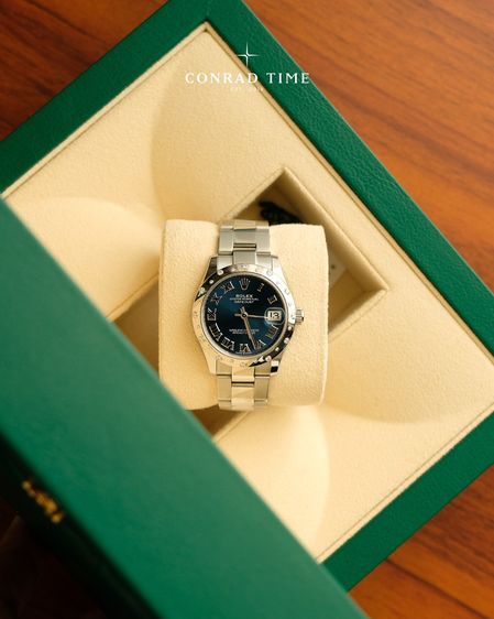 Rolex Datejust 278344RBR Blue Roman Dial White Gold Oyster Steel 2023 31mm. Fullset  รูปที่ 3