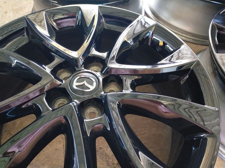 แม็กมาสด้า ขอบ19 สีอบpowder coat ใส่ cx5 อื่นๆ 5 รู 114 รูปที่ 6