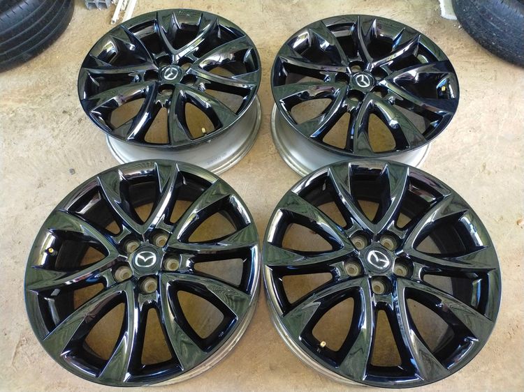 แม็กมาสด้า ขอบ19 สีอบpowder coat ใส่ cx5 อื่นๆ 5 รู 114 รูปที่ 9