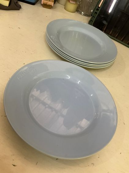 จานพลาสติก กว้าง 6.5 นิ้ว สีฟ้า ใบละ 10 บาท รูปที่ 2