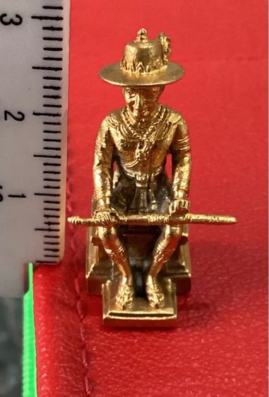 รูปหล่อเนื้อทองคำสมเด็จพระเจ้าตากสิน น้ำหนัก21.43กรัม รูปที่ 5