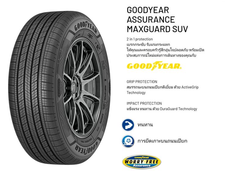 🥳Goodyear MaxGuard SUV ปี25 ขนาด 245 70R16  รูปที่ 5