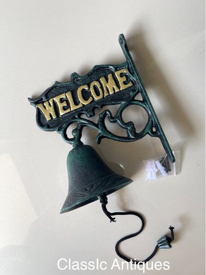 ระฆัง WELCOME เหล็กหล่อสะสม รูปที่ 4