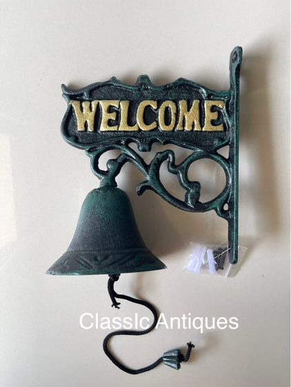 ระฆัง WELCOME เหล็กหล่อสะสม รูปที่ 6