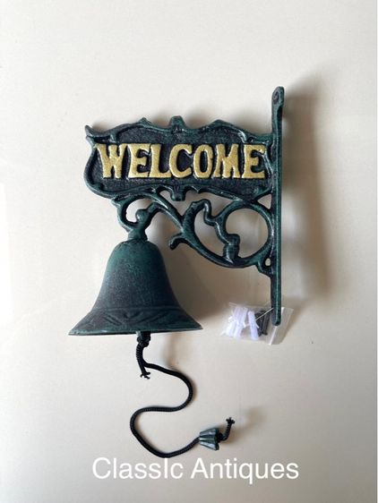 ระฆัง WELCOME เหล็กหล่อสะสม
