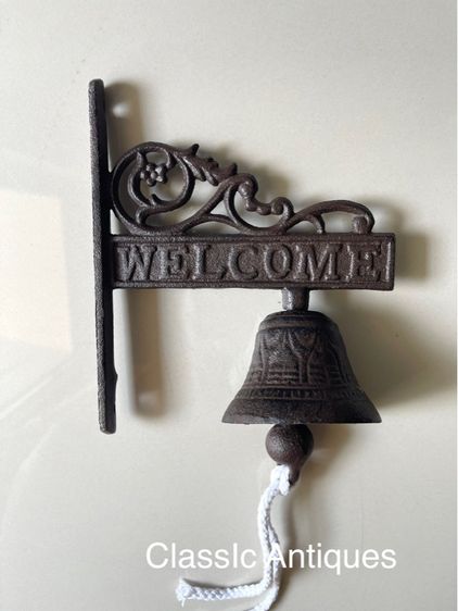 ระฆัง WELCOMEเหล็กหล่อA3 รูปที่ 5