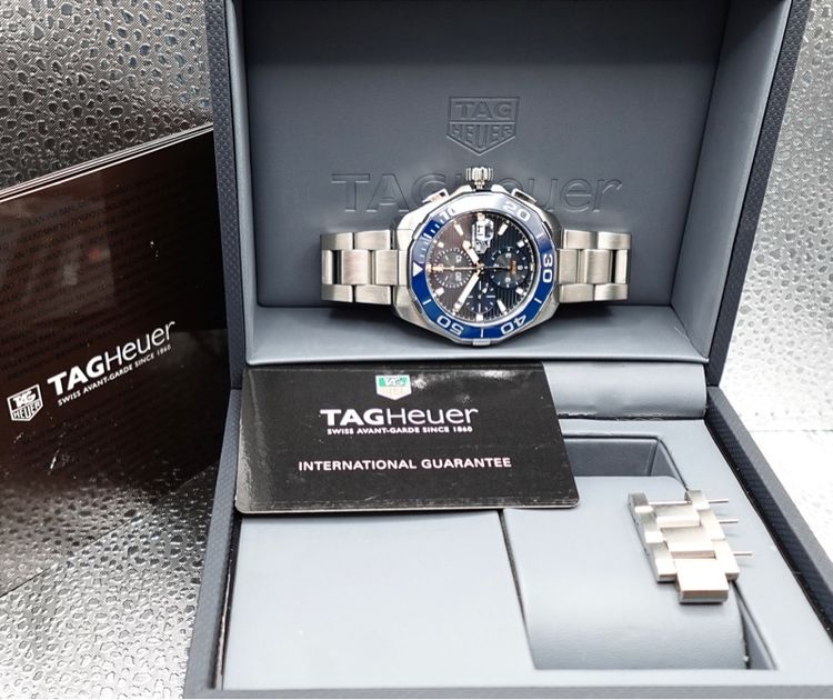 Tag Heuer Aquaracer Cal 16 Automatic Chronograph 43 mm Full Set  รูปที่ 17