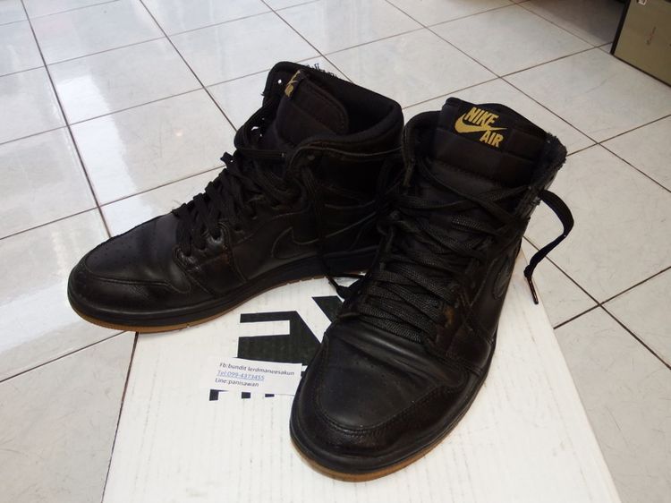 Nike Air jordan1 retro high black gum 555088-020 มือสอง ไซร์41 รูปที่ 4