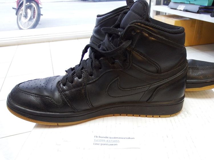 Nike Air jordan1 retro high black gum 555088-020 มือสอง ไซร์41 รูปที่ 8