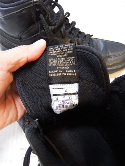 Nike Air jordan1 retro high black gum 555088-020 มือสอง ไซร์41 รูปที่ 7