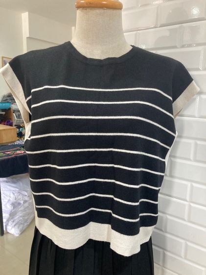 ไม่มีแขน ดำ อื่นๆ เสื้อไหมพรม L