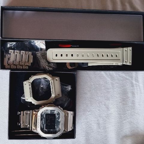 ขาย G-Shock DW5600ca-8a (แท้) - สาย custom กรอบเลส รูปที่ 2