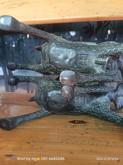 กิเลนคู่มงคลเนื้อทองเหลือง รูปที่ 11