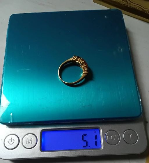 แหวนทอง พลอยสามสี ไพลิน ทับทิม บุษราคัม รูปที่ 11