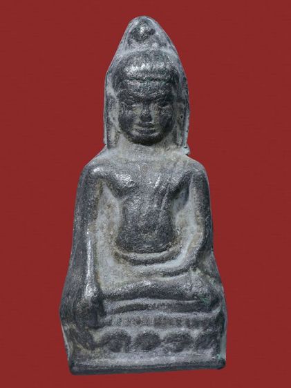 พระร่วงหูยาน พิมพ์หน้ามงคล วัดพระมหาธาตุ จ.ลพบุรี เนื้อชินเงิน เก่า รูปที่ 10