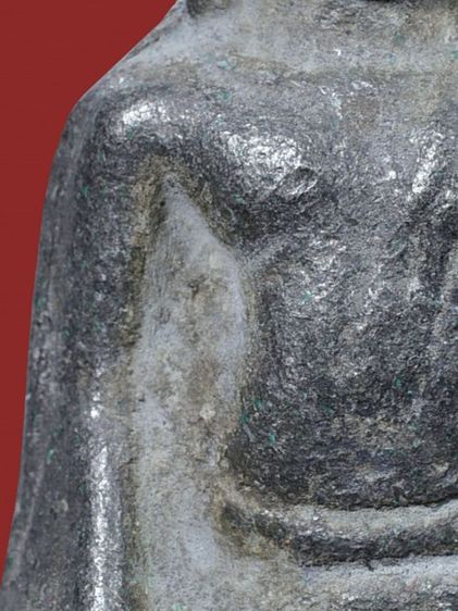 พระร่วงหูยาน พิมพ์หน้ามงคล วัดพระมหาธาตุ จ.ลพบุรี เนื้อชินเงิน เก่า รูปที่ 13